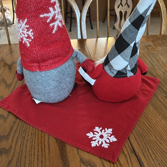 Festive Gnome Duo with Red and Black Accents - Picture 2 of 5